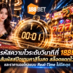 ถอดรหัสความไวระดับวินาทีที่ 188BET: สัมผัสสปีดเกมคาสิโนสด สล็อตแตกไว และราคาบอลไหลแบบ Real-Time ไม่มีสะดุด